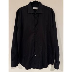 Robert‎ Graham Men's Black Long Sleeve Button Down Dress Shirt Size 43 17